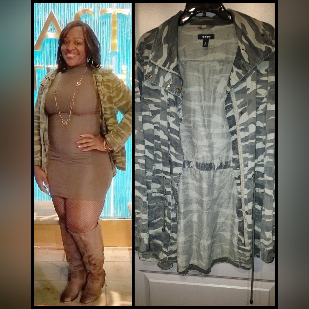 Torrid Green Camouflage Jacket